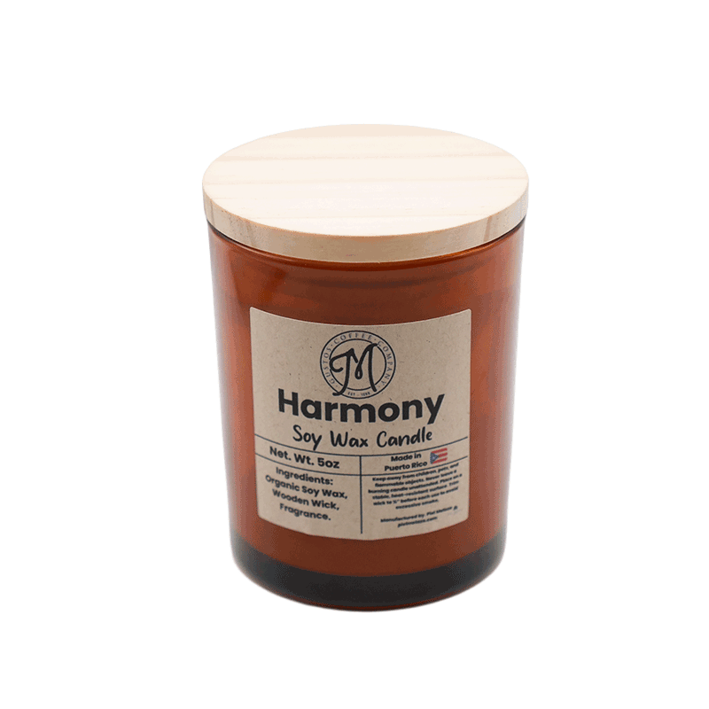 Harmony – Soy Wax Candle (5 oz) Hand-poured in Puerto Rico by Piel Melaza