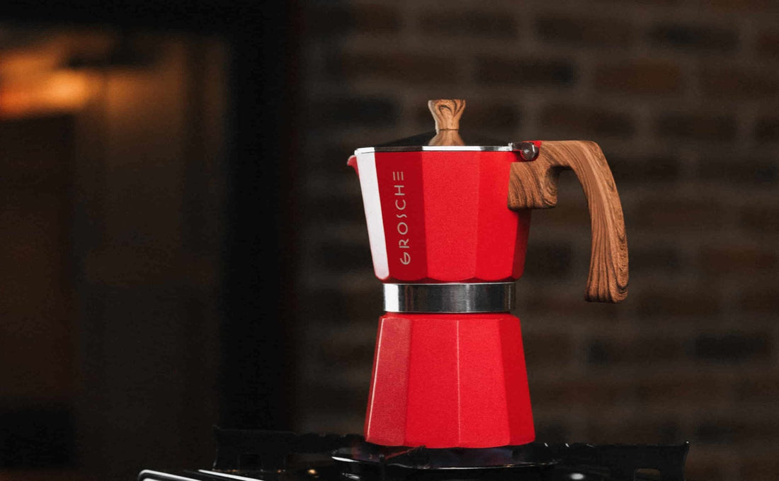 Mira esta guía de una receta básica para una cafetera moka de 6 tazas