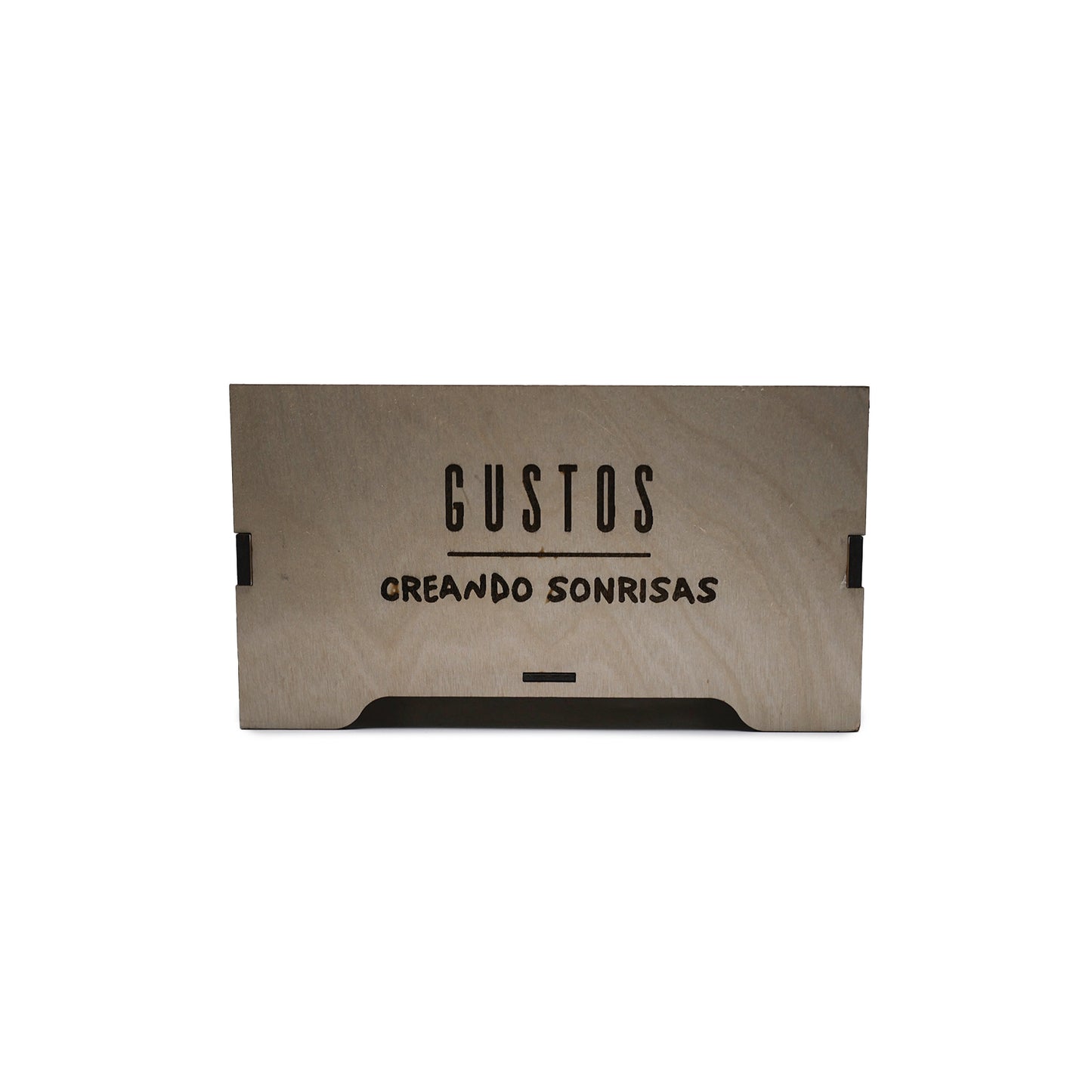 GUSTOS WOODEN GIFT BOX – Engraved (Creando Sonrisas) -- Box Only