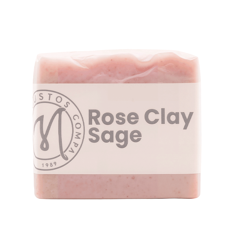 Rose Clay + Sage — Natural Soap Bar By Piel Melaza Organic Soaps