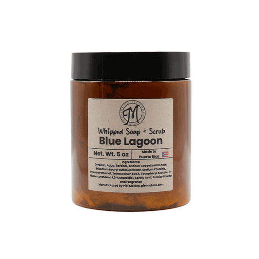 Whipped Soap Scrub – Blue Lagoon (5 oz)  by Piel Melaza